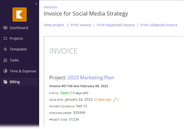 Invoicing Overview and Settings – Kantata Knowledge Base