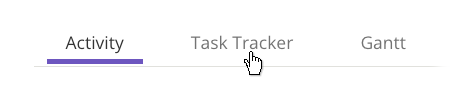 Select the Task Tracker tab