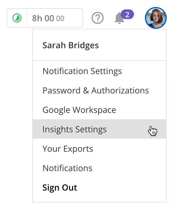 Insights Settings in User Settings Menu.png