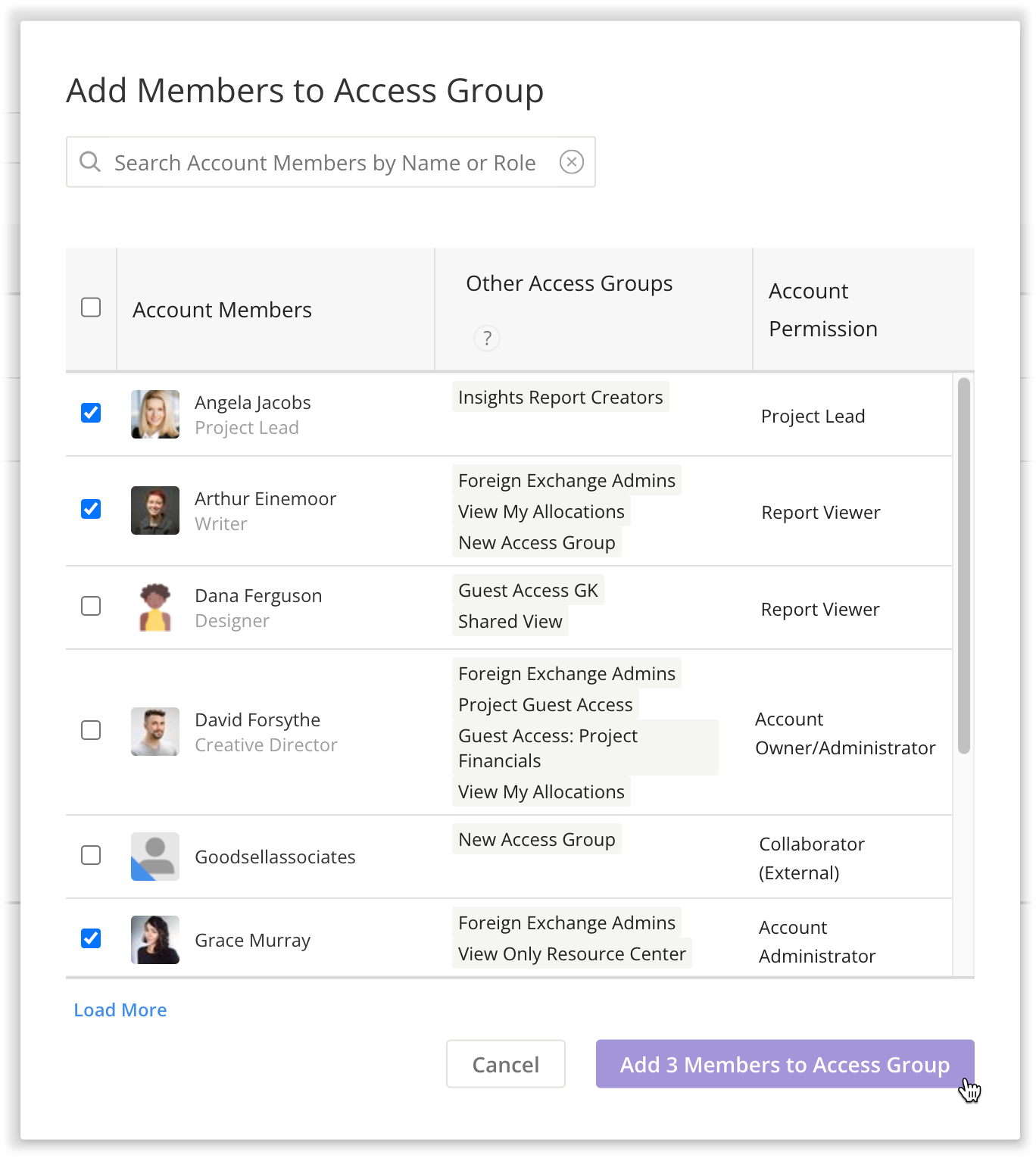 Add Members to Access Group modal.png