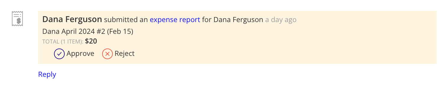 team member's expense report in activity feed2.png