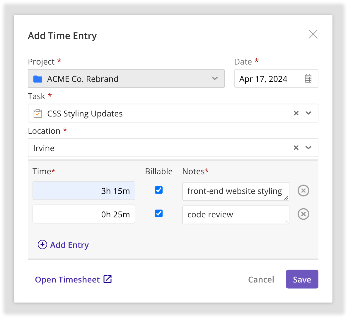 Time Entry Modal on Timesheets Page.png