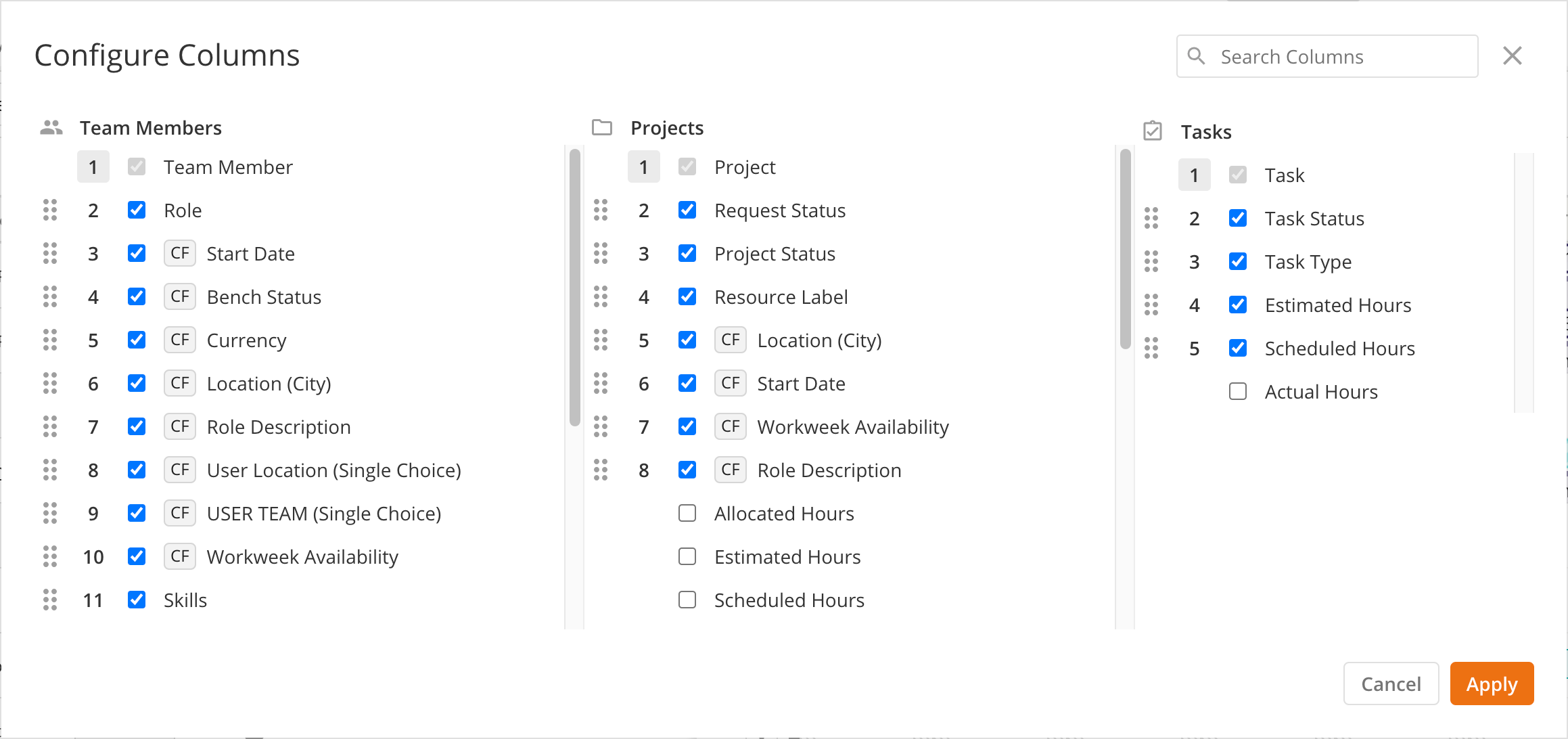 Configure Columns Modal with Custom Fields.png
