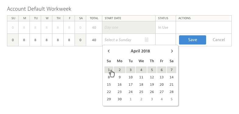 Custom Workweeks Overview – Kantata Knowledge Base