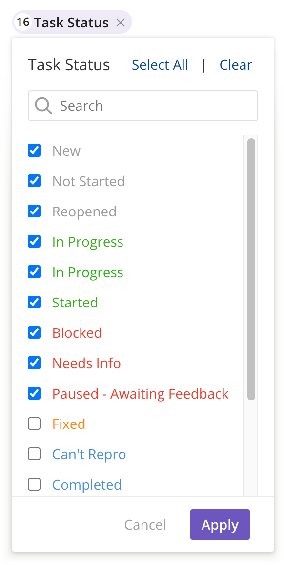 Task Status filter with selections.png