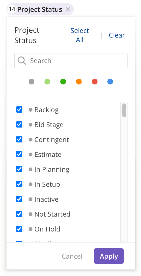 Project Status with Gray selections.png