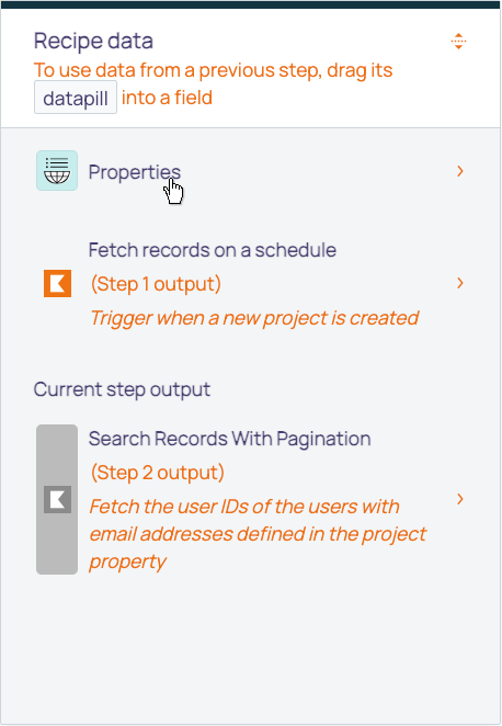 select Properties in the Recipe data modal.png