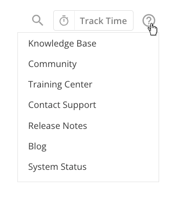 Support drop-down menu in App Bar.png