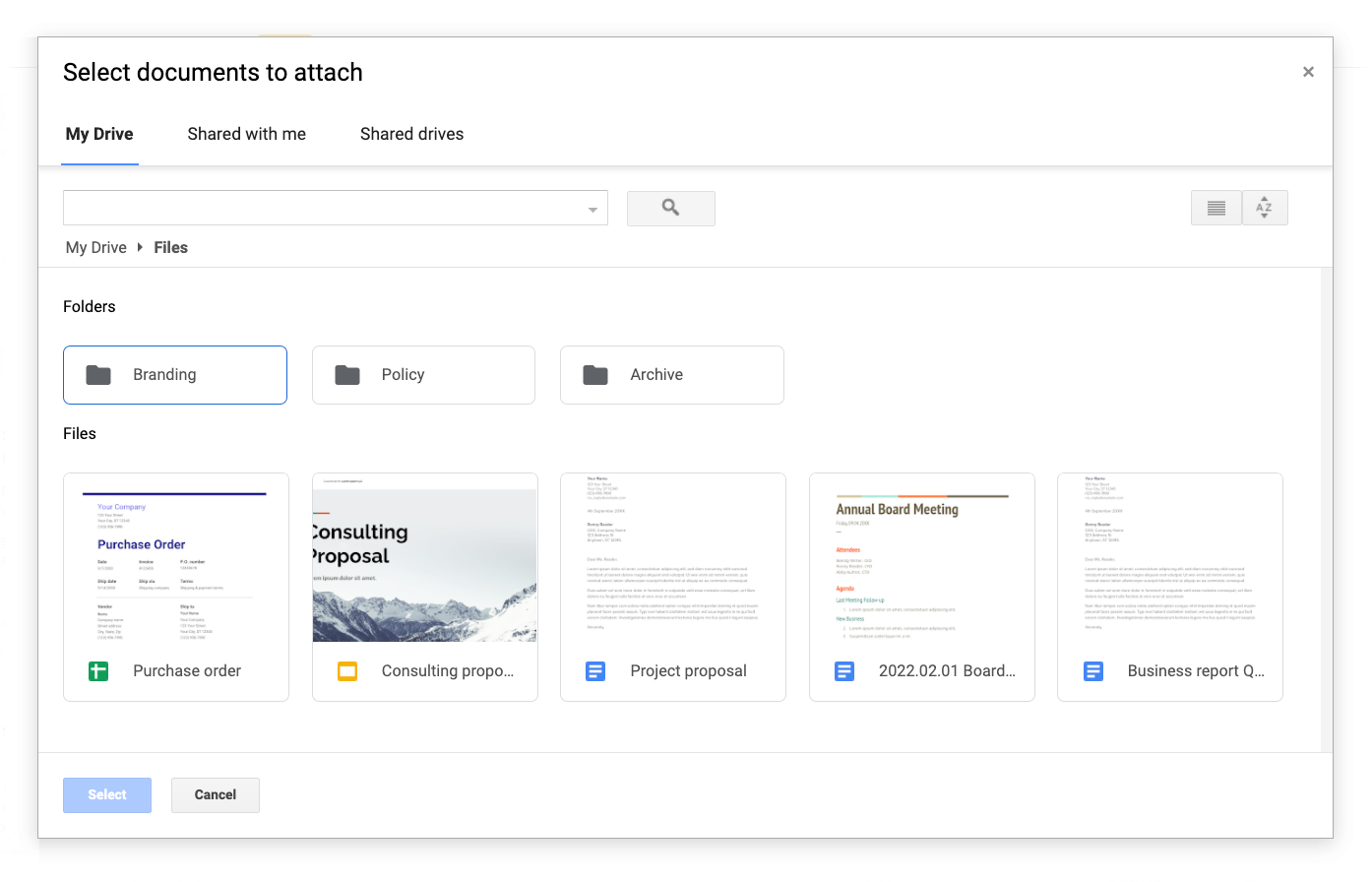 Drive UI integration overview, Google Drive