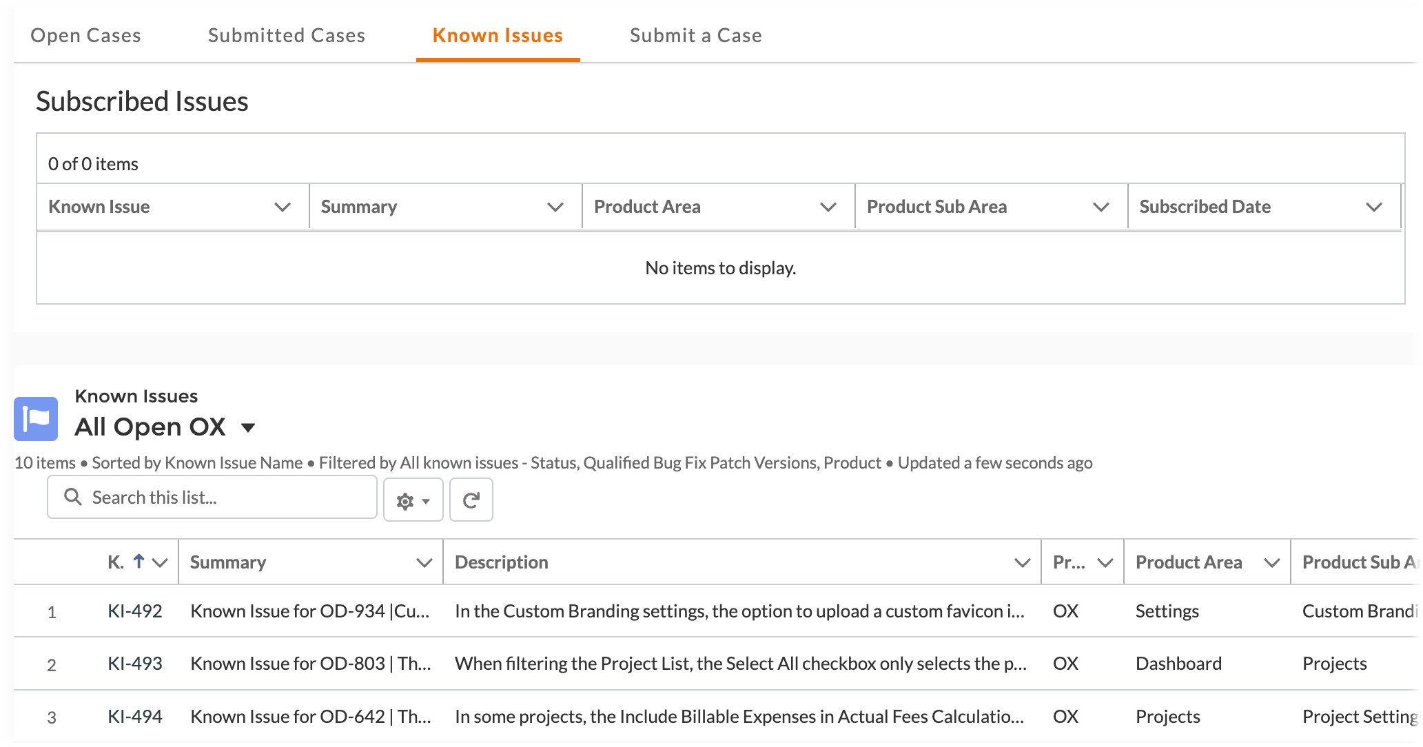 Known Issues tab.png