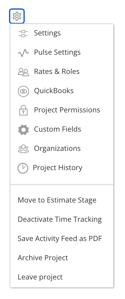 Project Actions Menu Options.png